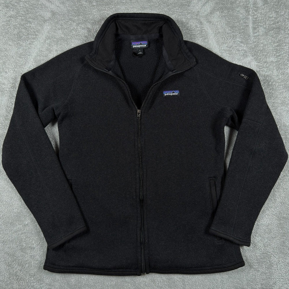 Patagonia Better Sweater Womens Medium Black Fleece Jacket Full Zip Outdoor